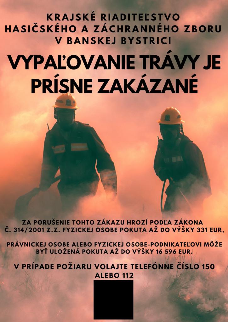 Vypaľovanie trávy - plagát