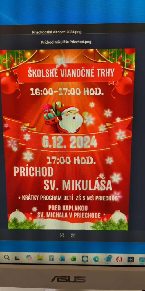 Privítanie Mikuláša a Vianočný punč 5.12.2025